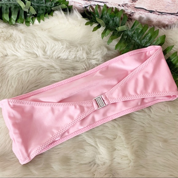White Fox Pink Kiki Bikini Top Size Large - Picture 4 of 5